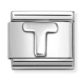 Nomination Composable Classic Link 330113/20 Letter T in 925 Silver